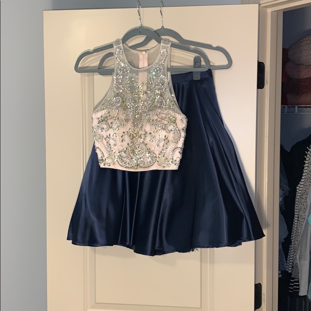 two piece semi dress